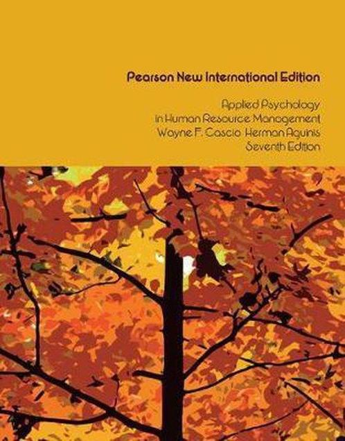 Applied Psychology in Human Resource Management: Pearson, Boeken, Studieboeken en Cursussen, Verzenden