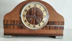 Pendule - Art Deco klok- eiken- coromandel -chrome -, Antiek en Kunst, Antiek | Klokken