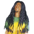 Rasta verkleed herenpruik met zwarte dreadlock - Herenprui.., Verzenden, Nieuw