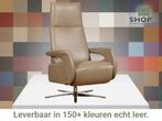 Leren relaxfauteuil Note elektrisch, Huis en Inrichting, Fauteuils, Nieuw, Ophalen of Verzenden, 50 tot 75 cm, Industrieel, Modern