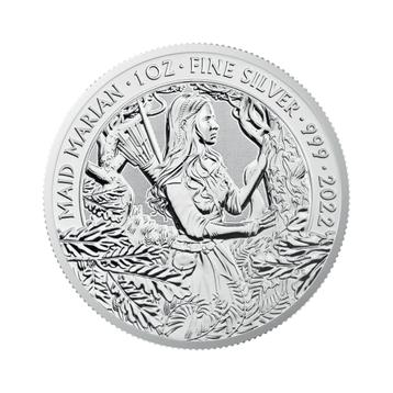 Zilveren munt Maid Marian 2022 1 troy ounce beschikbaar voor biedingen