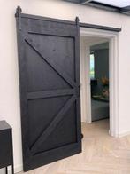 Industriële Staldeur / Loftdeur Zwart - 120 x 230 cm -, Doe-het-zelf en Verbouw, Deuren en Horren, Ophalen of Verzenden, Nieuw