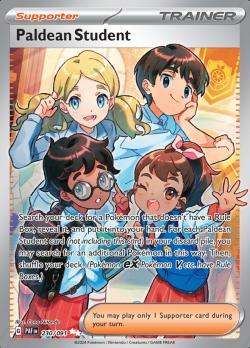 Paldean Student 230/091 Paldean Fates, Hobby en Vrije tijd, Verzamelkaartspellen | Pokémon, Losse kaart, Nieuw, Foil, Ophalen of Verzenden