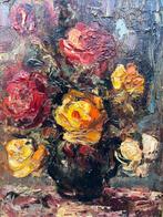 Albert Steel (1917-1984) - Bloemen, Antiek en Kunst, Kunst | Schilderijen | Klassiek