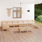 vidaXL 12-delige Loungeset massief grenenhout, Verzenden, Nieuw, Loungeset