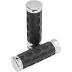 1  Handvatten | Drag Specialties Custom Rubber/Chrome voor H, Verzenden, Nieuw