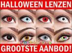 Halloween lenzen - Party lenzen - Fun Lenzen - Kleurlenzen, Nieuw, Ophalen of Verzenden, Feestartikel, Halloween of Griezel