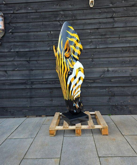 Beeld, XXL Zebra Head - 152 cm - Marmer, mgo - 2025, Antiek en Kunst, Curiosa en Brocante