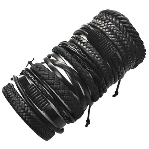 Fako Bijoux® - Armband - Leder - Set Deluxe - 10 Stuks -, Sieraden, Tassen en Uiterlijk, Armbanden, Verzenden