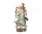 Polychroom porseleinen beeld van Shou Lao, China, 20e eeuw, Antiek en Kunst