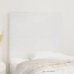vidaXL Hoofdborden 2 st 100x5x78/88 cm kunstleer wit, Verzenden, Nieuw, Wit, Overige materialen