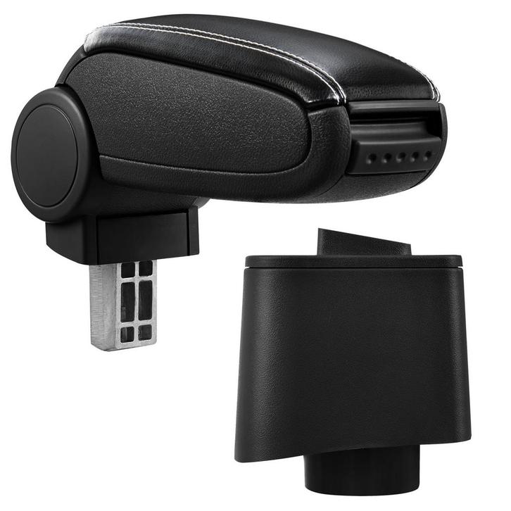 Armsteun VW Polo V 6R vf 2009 kunstleer zwart wit stiksel, Auto diversen, Auto-accessoires, Verzenden