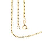 Gouden Venetiaanse schakel ketting | 38 cm (veerring), Sieraden, Tassen en Uiterlijk, Kettingen, Ophalen of Verzenden, Gebruikt