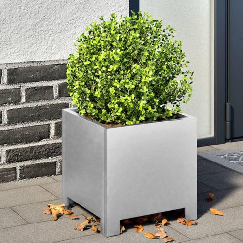 vidaXL Plantenbak 30x30x30 cm gegalvaniseerd staal, Tuin en Terras, Bloembakken en Plantenbakken, Nieuw, Metaal, Verzenden