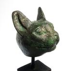Oude Egypte, Ptolemeïsch Brons Hoofd van een kat