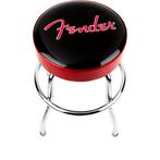 Fender Red Sparkle Logo Barstool 24" zwart-rood-chroom gitaa, Muziek en Instrumenten, Snaarinstrumenten | Overige, Nieuw, Verzenden
