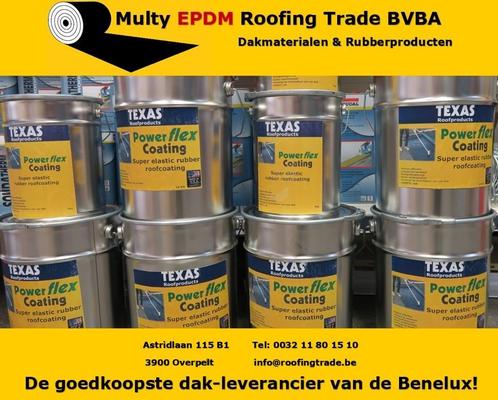 TEXAS Witte vloeibare dakbedekking EPDM Bitumen €7,50L excl, Doe-het-zelf en Verbouw, Dakpannen en Dakbedekking, Overige kleuren