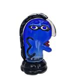 Beeldje - The Blue face - Glas, Antiek en Kunst, Curiosa en Brocante