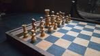 Schaakspel - Regency schaakstukken + schaak/dambord - Hout, Antiek en Kunst