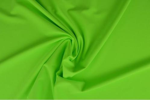 10 meter lycra stof - Neon groen, Hobby en Vrije tijd, Stoffen en Lappen, 120 cm of meer, 200 cm of meer, Groen, Nieuw, Overige materialen