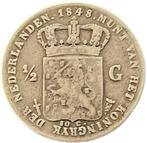 Nederlandse zilveren halve Gulden Willem II (diverse jaren), Postzegels en Munten, Zilver, Losse munt, Verzenden