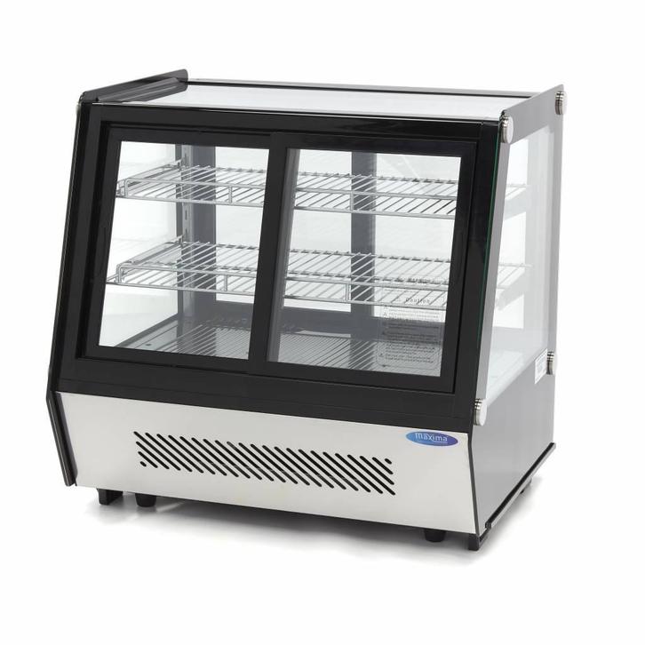 Gebaksvitrine - 125 L - 71 cm - Schuifdeuren Voor en Achter, Zakelijke goederen, Horeca | Keukenapparatuur, Nieuw in verpakking