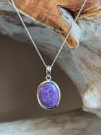 Zilver - Ketting met hanger - Charoiet, Verzamelen, Mineralen en Fossielen