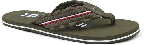 Tommy Hilfiger Beach Sandal Army Green maat 43 Heren, Kleding | Heren, Schoenen, Nieuw, Verzenden