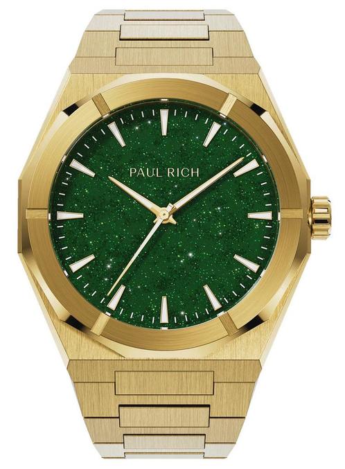 Paul Rich Star Dust II Gold Green SD208 horloge, Sieraden, Tassen en Uiterlijk, Horloges | Heren, Staal, Nieuw, Staal, Overige merken