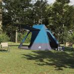 vidaXL Camping Tent met dak met opslag Blauw 482 x 360 x 227, Verzenden, Nieuw
