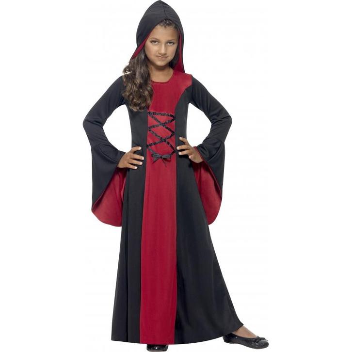 Vampier jurk rood/zwart voor meiden - Halloween kleding ov.., Kinderen en Baby's, Carnavalskleding en Verkleedspullen, Verzenden