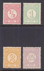 Nederland 1876 - Drukwerkzegels (oude druk) - NVPH 30/33, Postzegels en Munten, Postzegels | Nederland, Gestempeld