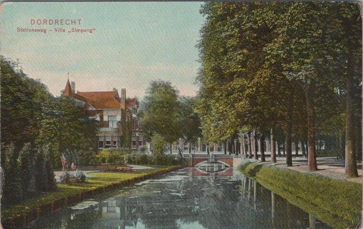 DORDRECHT - Stationsweg Villa Simpang, Verzamelen, Ansichtkaarten | Nederland, Verzenden