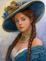 G. Morello (XX-XXI) - Giovane dama con cappello fiorito