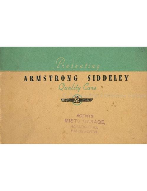 1939 ARMSTRONG SIDDELEY BROCHURE ENGELS, Boeken, Auto's | Folders en Tijdschriften