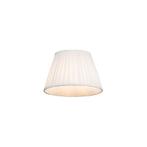 Plisse lampenkap wit rond schuin 25/15/16,5, Huis en Inrichting, Lampen | Lampenkappen, Rond, Nieuw, Crème, Retro
