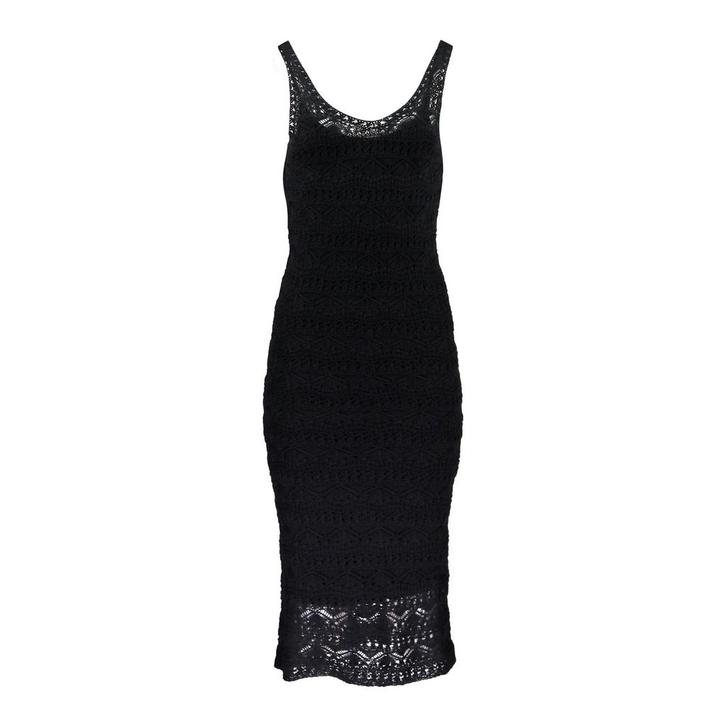 IRO • zwarte midi jurk Lazza • S, Kleding | Dames, Jurken, Zwart, Nieuw, Maat 36 (S), Verzenden