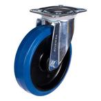 Tarsus Zwenkwiel 200 mm - Slijtvast Rubber - 300 kg Draag..., Doe-het-zelf en Verbouw, Zwenkwielen, Ophalen of Verzenden, Nieuw