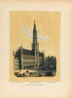 Zicht op Brussels, Antiek en Kunst, Kunst | Etsen en Gravures