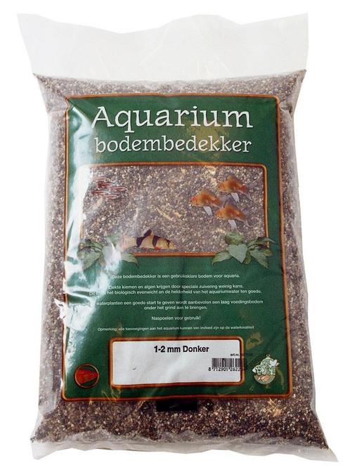 Aquarium Grind 1-2 mm donker 8 kg., Dieren en Toebehoren, Vissen | Aquaria en Toebehoren, Nieuw, Ophalen of Verzenden