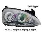 OPEL CORSA C, 2003-2006 - KOPLAMP, TYC, H7 + H7, elektr v..., Verzenden, Nieuw, Opel