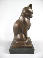 After Coenraad - Beeldje, Kat - 17 cm - Brons, Marmer, Antiek en Kunst