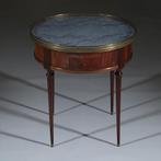Bouillotte tafel met twee laden en twee tirettes ca 1910 bro, Ophalen of Verzenden