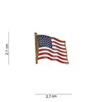 Embleem Amerikaanse vlag USA met pin 7073, Diversen, Vlaggen en Wimpels, Nieuw, Verzenden