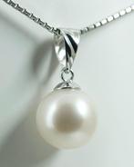 Zonder Minimumprijs - Hanger - 18 karaat Witgoud Parel -, Sieraden, Tassen en Uiterlijk, Antieke sieraden