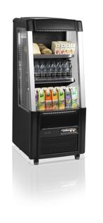Open Front Koeler | Zwart | 2 tot 8 °C | 64 x 64 x 154 cm, Verzenden, Nieuw in verpakking