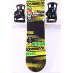 137 kinder snowboard NITRO RIPPER, Black/yellow, FLAT, Sport en Fitness, Snowboarden, Verzenden, Gebruikt, Board