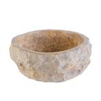 Waskom BWS Stone Rond 35x35x15 cm Met Gepolijste Binnenzijde, Doe-het-zelf en Verbouw, Sanitair, Ophalen of Verzenden, Nieuw