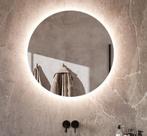 Ronde design badkamer spiegel met verlichting en verwarming, Huis en Inrichting, Woonaccessoires | Spiegels, Nieuw, Minder dan 100 cm