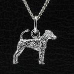 Zilveren Duitse jachtterrier met staart ketting hanger - ..., Verzenden, Nieuw